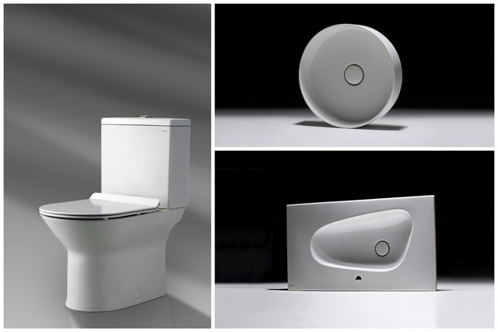 2015 Ra mắt sản phẩm mới: bàn cầu ống thoát phân rời, lavabô nắp sứ và tủ lavabô nhấn mở